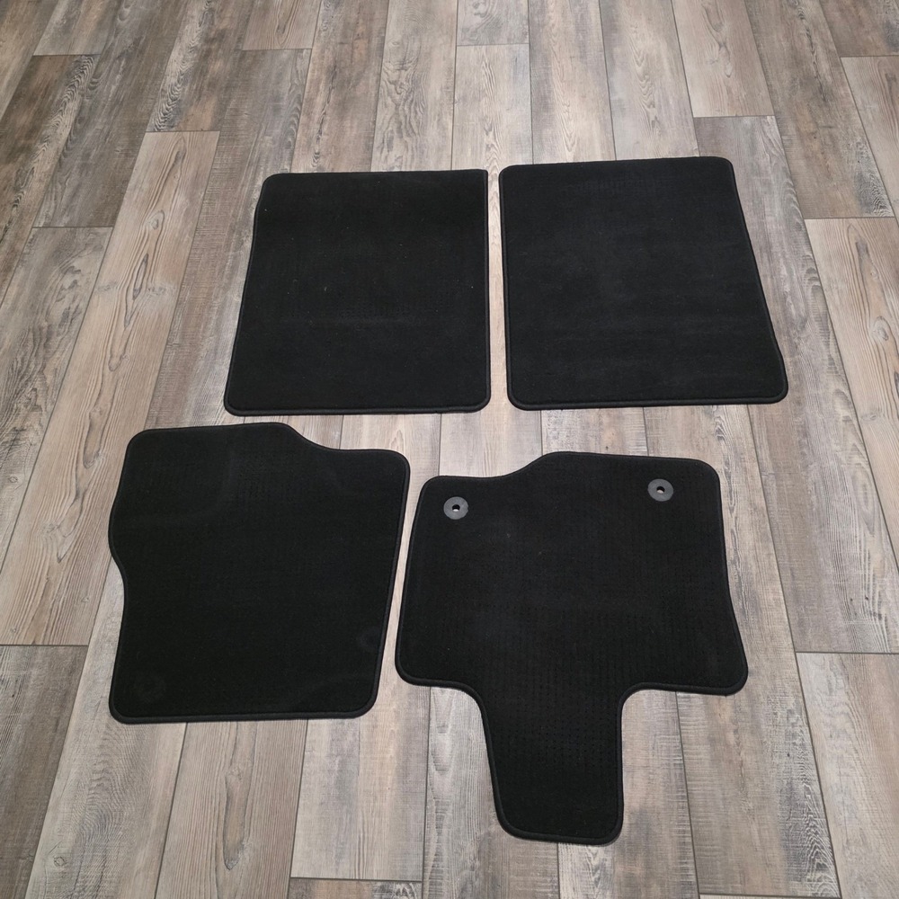 Ford F-150 SuperCrew Floor Mats 2015-20 Black Carpet 4pc OEM JL3B-1613086-ABW